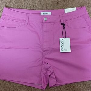 Zenana Outfitters High Waist Mauve Color Woman's Shorts